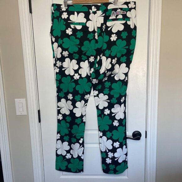 Royal & Awesome Paddy Par! Golf Pants Men's Size 42 X 34 Shamrock St. Patty NEW - Picture 5 of 14